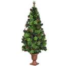 LED Christmas Tree with Red Berries Pine Cones by LJGDeals