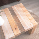 Modern Rustic Table With Sculpted Block Design by HouseOfZazla