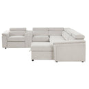 Harvey - Power Recliner Sleeper Sectional by HouseOfZazla