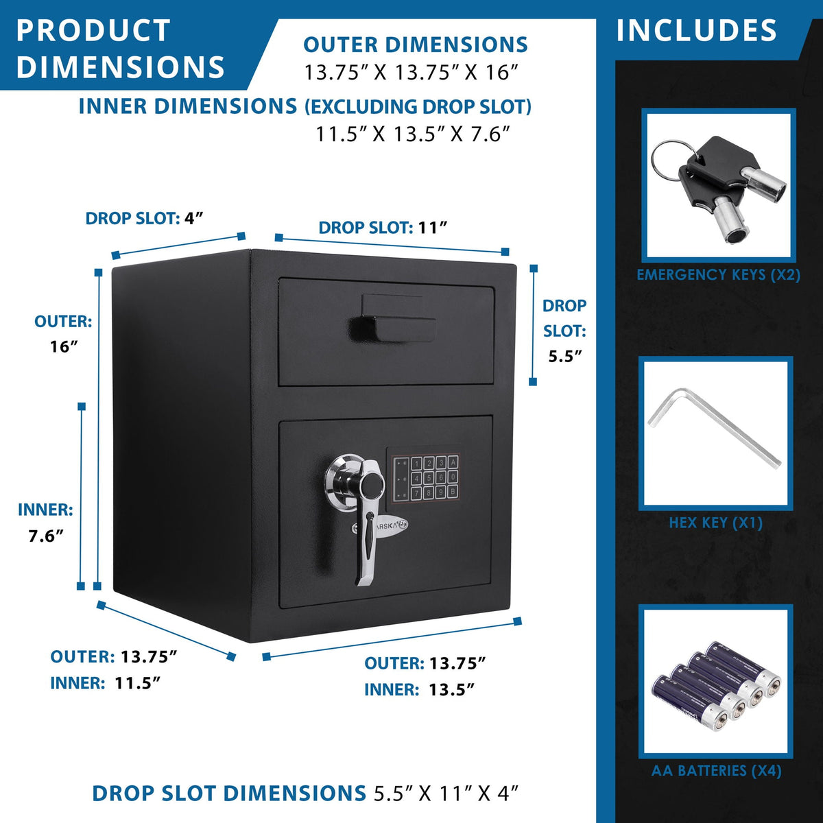 Durable Keypad Depository Safe, photo 4 of 28