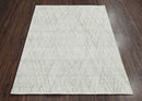 4x6 Tone On Tone Gray LoomBloom Hand Knotted Modern & Contemporary Textured Tibetan 100% Wool Oriental Area Rug