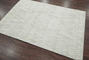 4x6 Tone On Tone Gray LoomBloom Hand Knotted Modern & Contemporary Textured Tibetan 100% Wool Oriental Area Rug