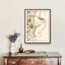 Vintage Attack of Fort Clinton & Fort Montgomery Map 1794