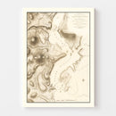 Vintage Attack of Fort Clinton & Fort Montgomery Map 1794
