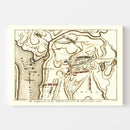 Vintage White Plains Battle Map 1796