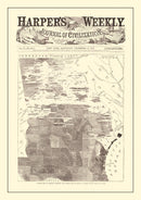 Vintage Georgia Slave Map 1861