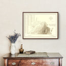 Vintage Virginia Abolitionist Map 1861