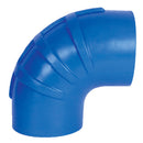 Trident Marine 5" ID 90 Degree Blue Silicon Wet Exhaust Elbow