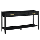 U_STYLE 60" Painted Console Table with 3 Drawers