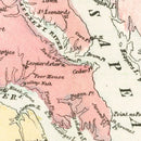 Vintage Fortress Monroe Map 1861