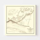 Vintage Rebel Fortifications at Columbus Kentucky Map 1862