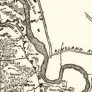 Vintage Map of Richmond & Petersburg, VA 1864