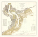 Vintage Charleston Harbor Map 1864