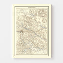 Vintage Richmond, VA Map 1874