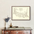 Vintage Fort Henry & Fort Donelson Map 1875