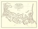 Vintage Fort Henry & Fort Donelson Map 1875