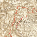 Vintage Map of Military Operations in Atlanta 1875