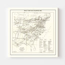 Vintage Inns of Court Rifle Volunteers Map 1890