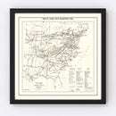 Vintage Inns of Court Rifle Volunteers Map 1890