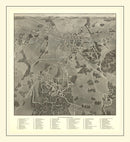 Vintage Gettysburg Battlefield Map 1936