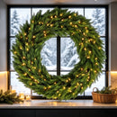 48in Pre-Lit Norwegian Spruce Christmas Wreath