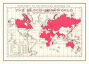 Vintage World War I United States Map 1914