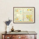 Vintage World War One Map 1928