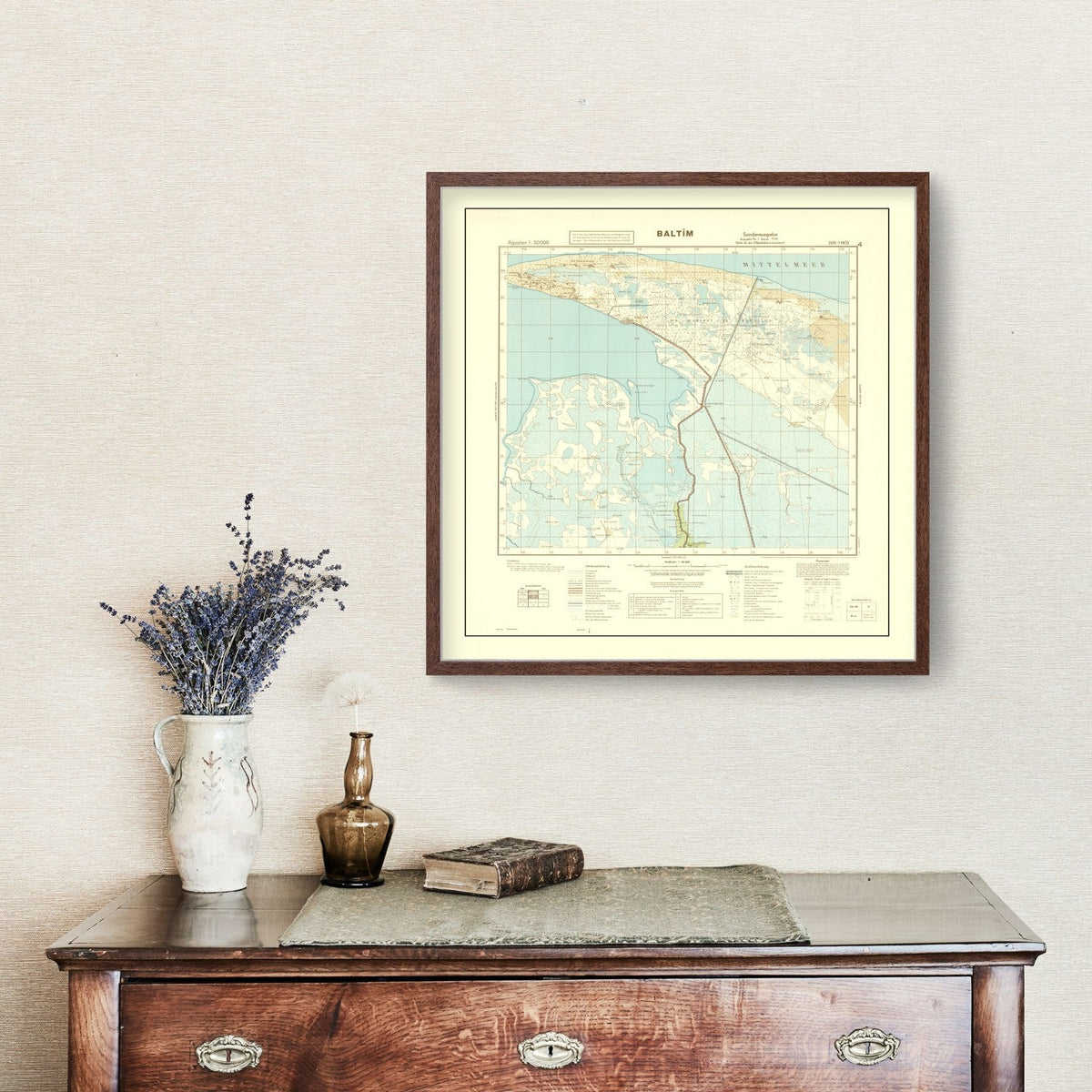 Vintage World War II Egypt Map 1934, photo 3 of 5