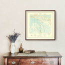 Vintage World War II Egypt Map 1934