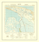 Vintage World War II Egypt Map 1934