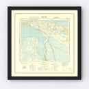 Vintage World War II Egypt Map 1934