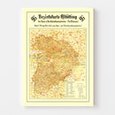 Vintage World War II Nazism Map 1934