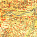 Vintage World War II Nazism Map 1934