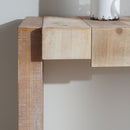 Modern Rustic Table With Sculpted Block Design by HouseOfZazla