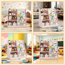 Kids Bookshelf with Toy Storage Organizer, 34.65" Multi-Tier