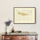 Vintage World War II Map of Crete 1941