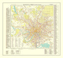 Vintage Moscow World War II Map 1941