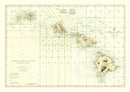 Vintage Hawaii World War II Map 1941