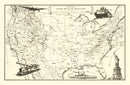 Vintage Defense Map of the United States 1941