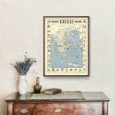 Vintage Greece World War II Map 1942