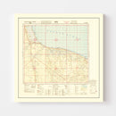 Vintage North Africa World War II Map 1942
