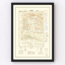 Vintage Iran World War II Map 1942