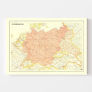 Vintage Germany World War II Map 1942