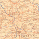 Vintage Germany World War II Map 1942