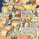 Vintage World War II French Propaganda World Map 1942