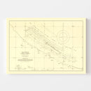 Vintage Omaha Beach World War II Map 1944