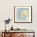 Vintage Iwo Jima World War II Map 1944