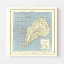 Vintage Iwo Jima World War II Map 1944