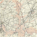 Vintage D-Day World War II Map 1944