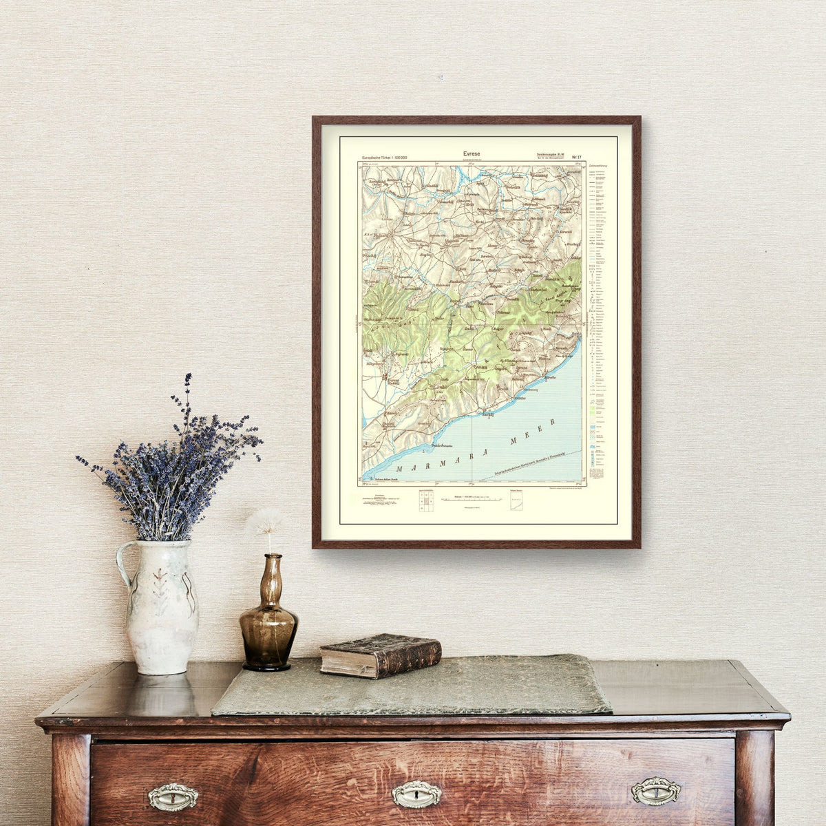 Vintage Turkey World War II Map  1944, photo 3 of 5